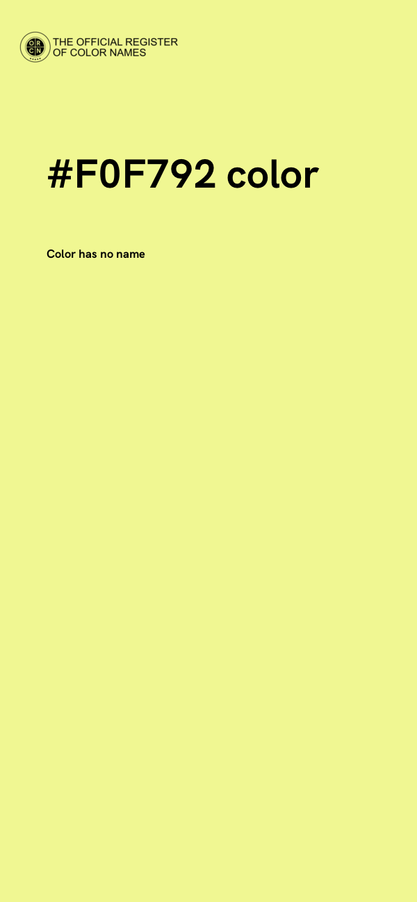 #F0F792 color image