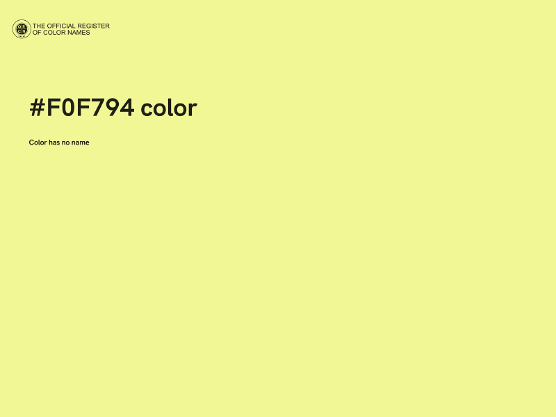 #F0F794 color image