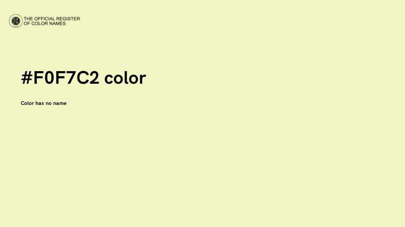 #F0F7C2 color image