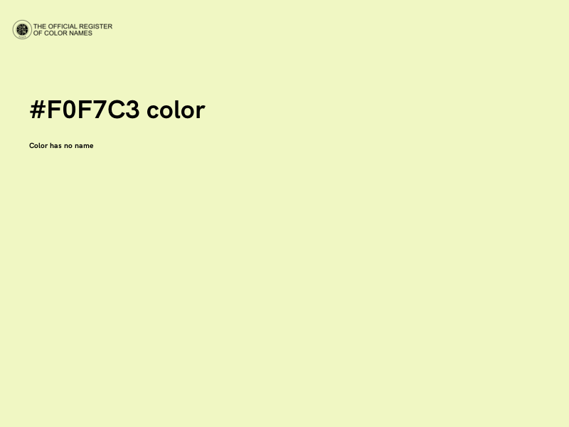 #F0F7C3 color image