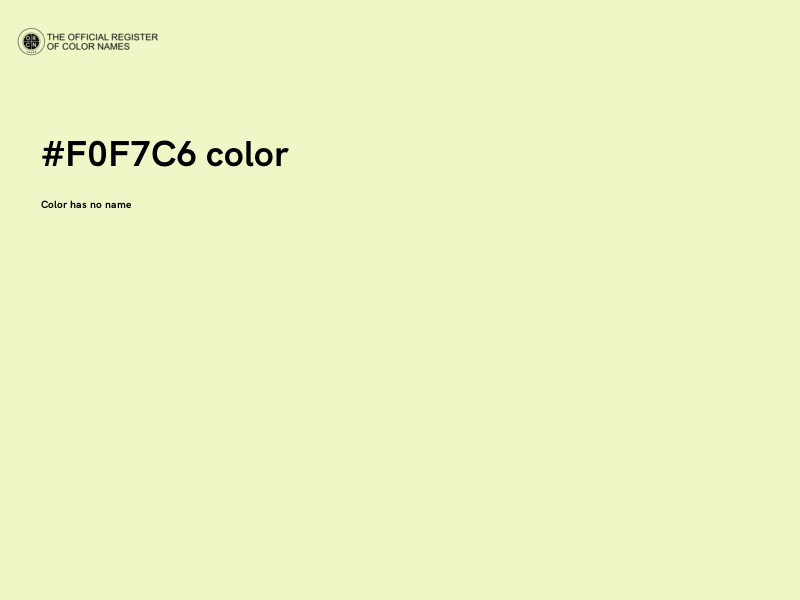 #F0F7C6 color image