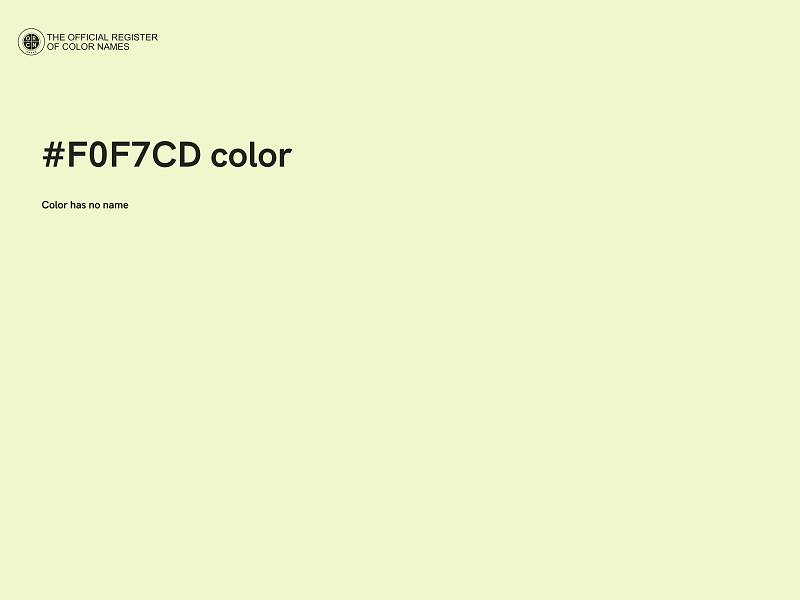 #F0F7CD color image