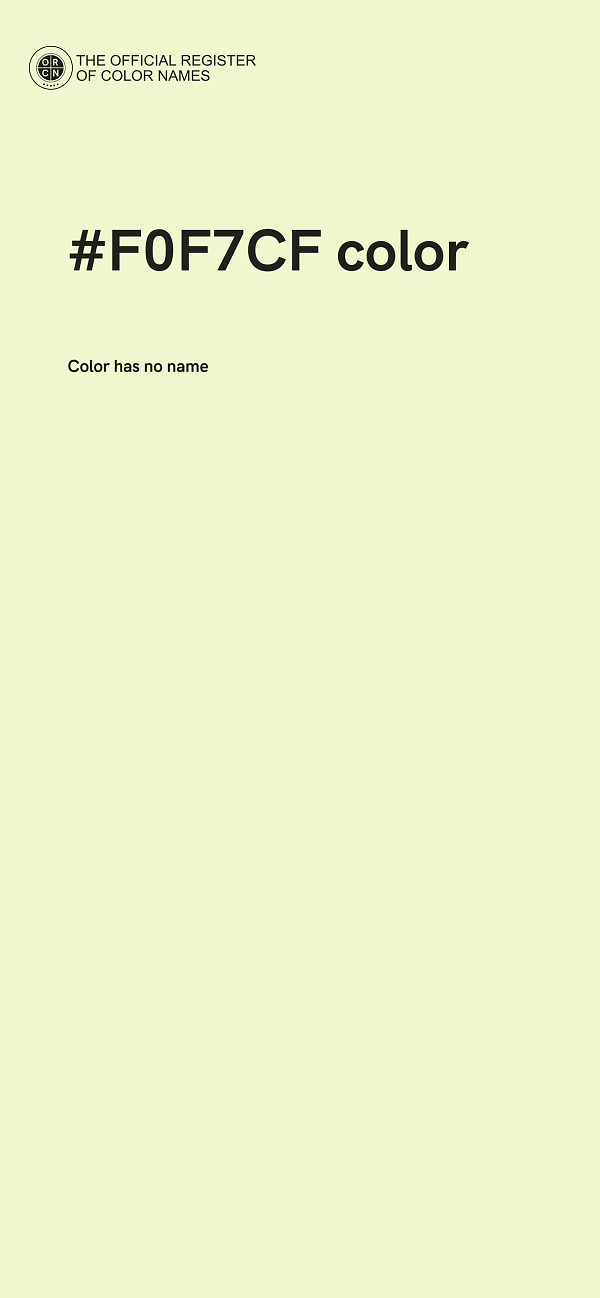 #F0F7CF color image