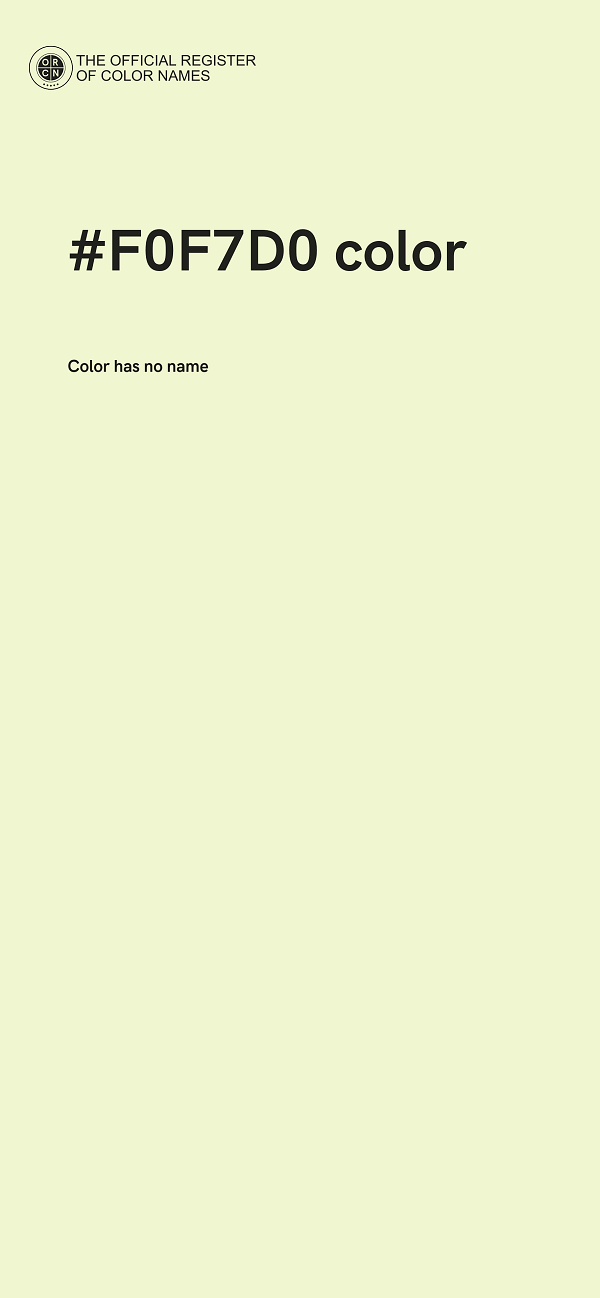 #F0F7D0 color image