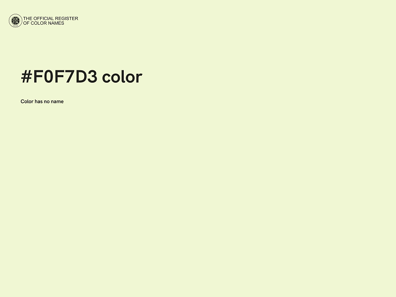 #F0F7D3 color image