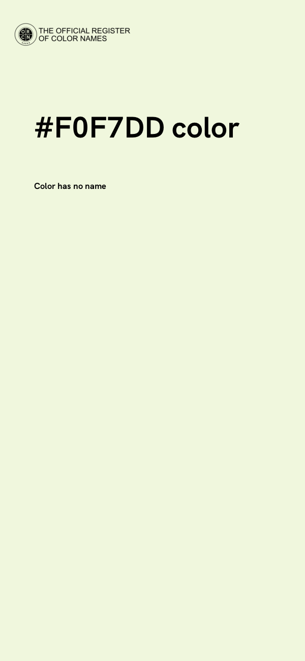 #F0F7DD color image