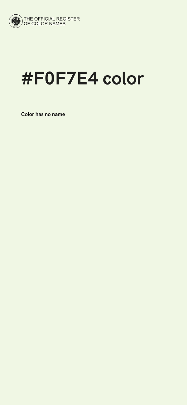 #F0F7E4 color image