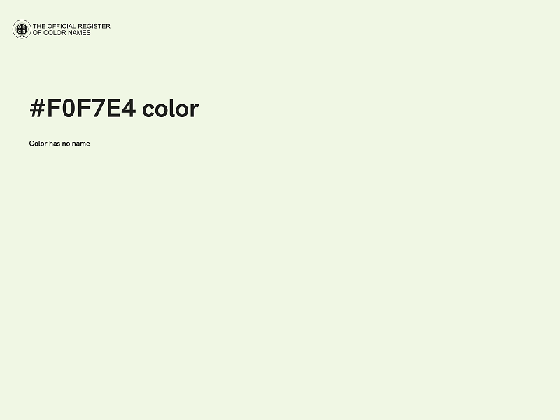 #F0F7E4 color image