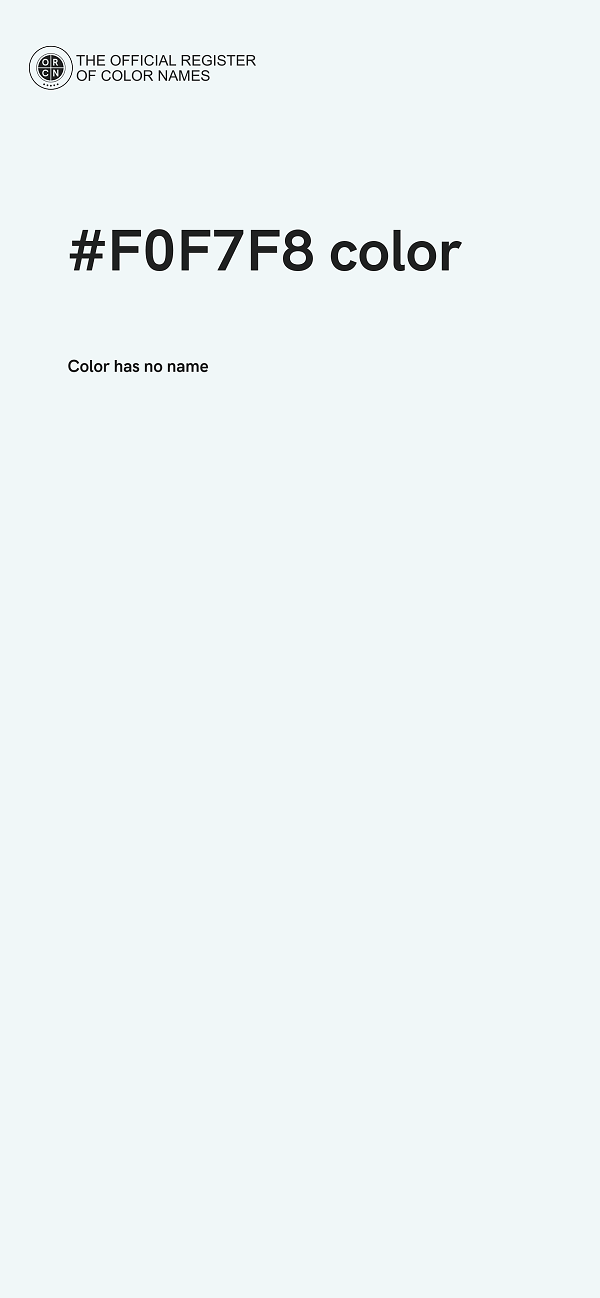 #F0F7F8 color image