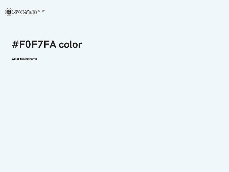 #F0F7FA color image