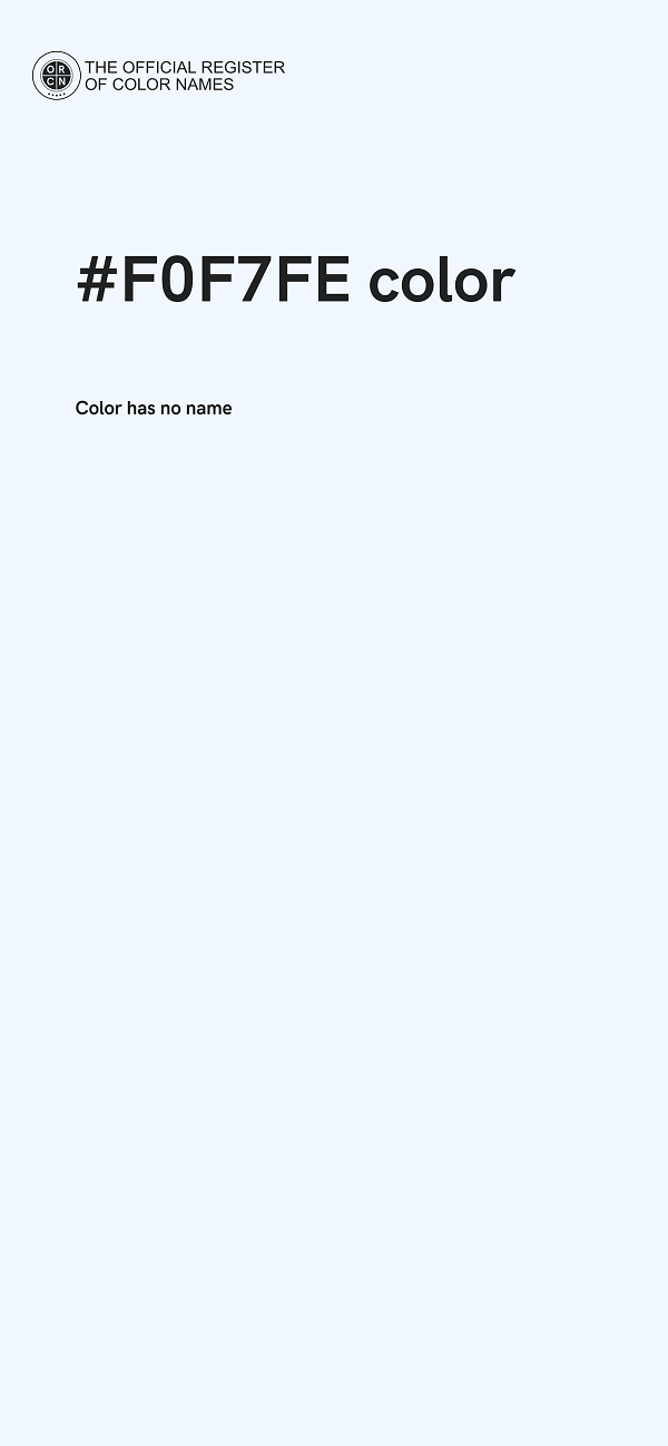 #F0F7FE color image