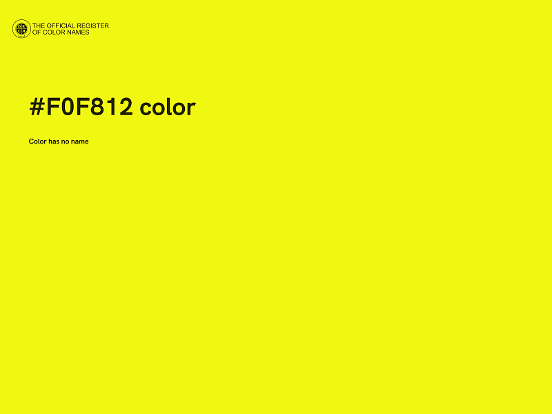 #F0F812 color image