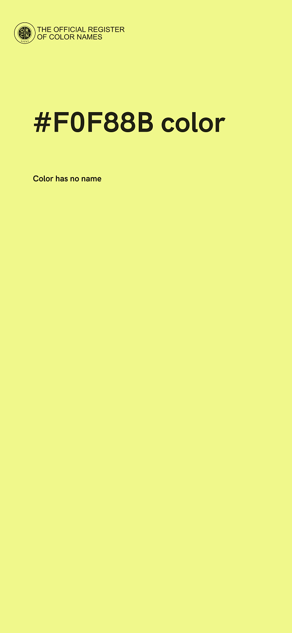#F0F88B color image