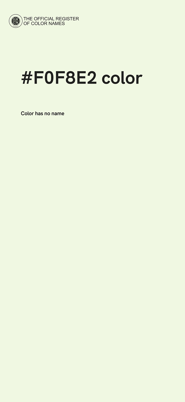 #F0F8E2 color image
