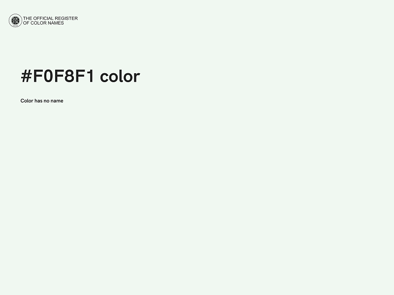 #F0F8F1 color image