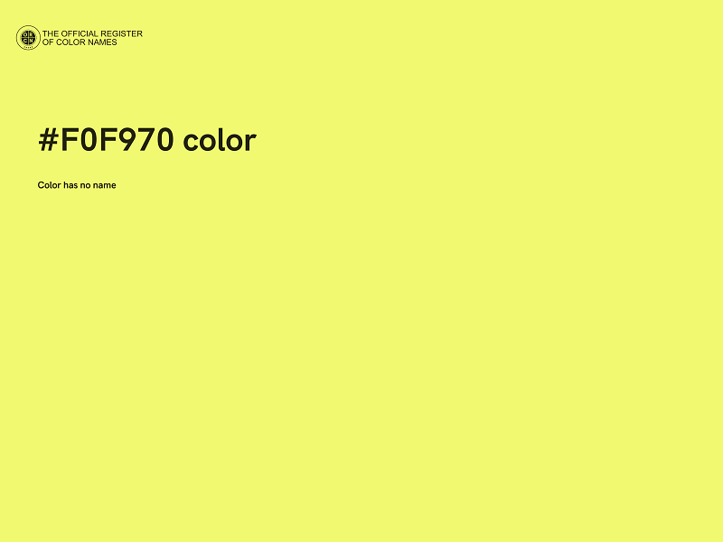 #F0F970 color image