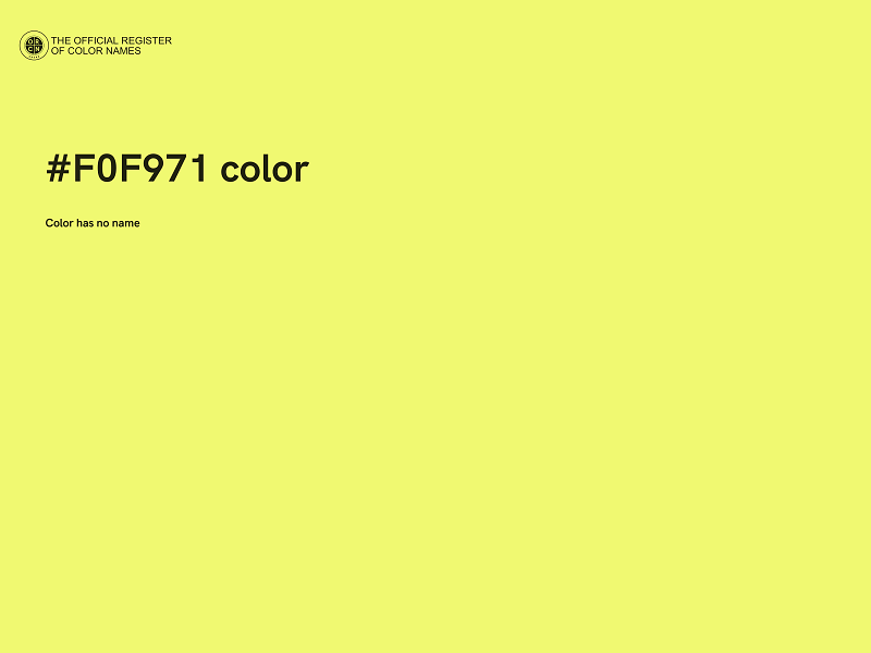 #F0F971 color image