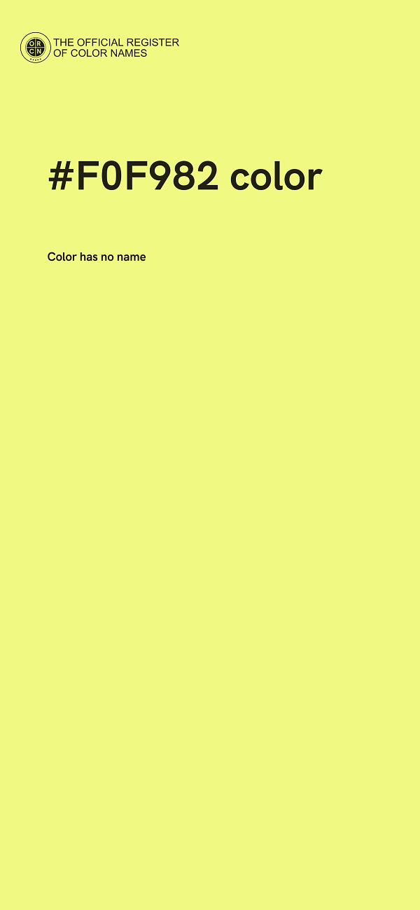 #F0F982 color image