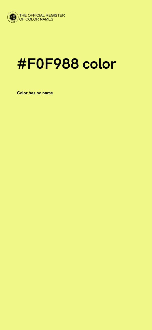#F0F988 color image