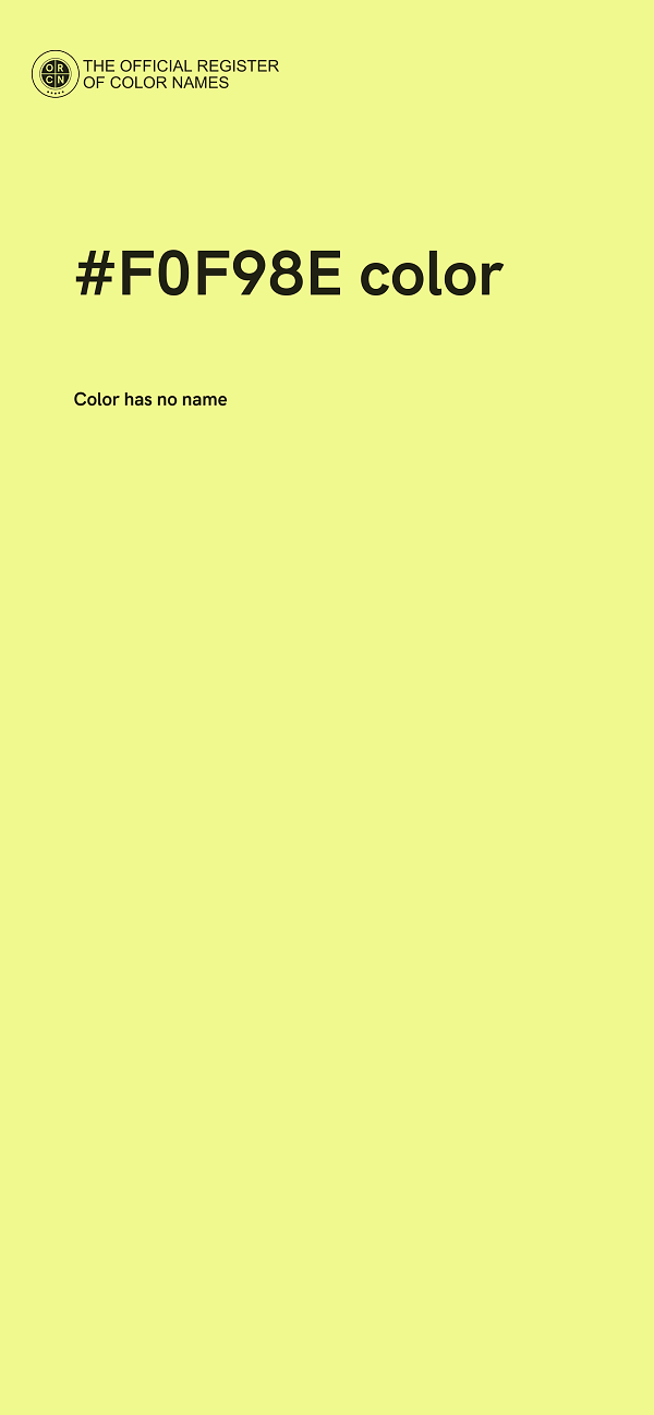 #F0F98E color image