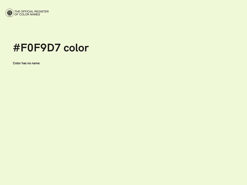 #F0F9D7 color image