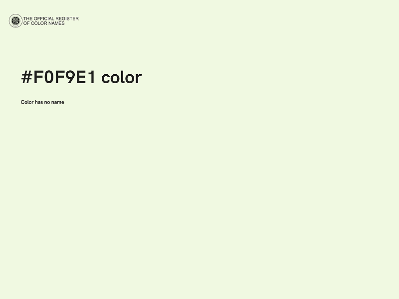 #F0F9E1 color image