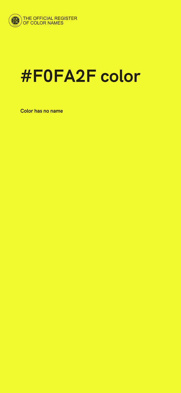 #F0FA2F color image