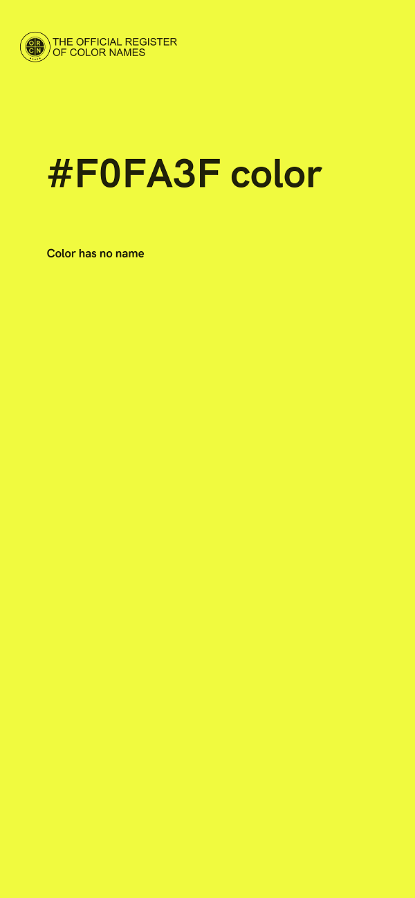#F0FA3F color image