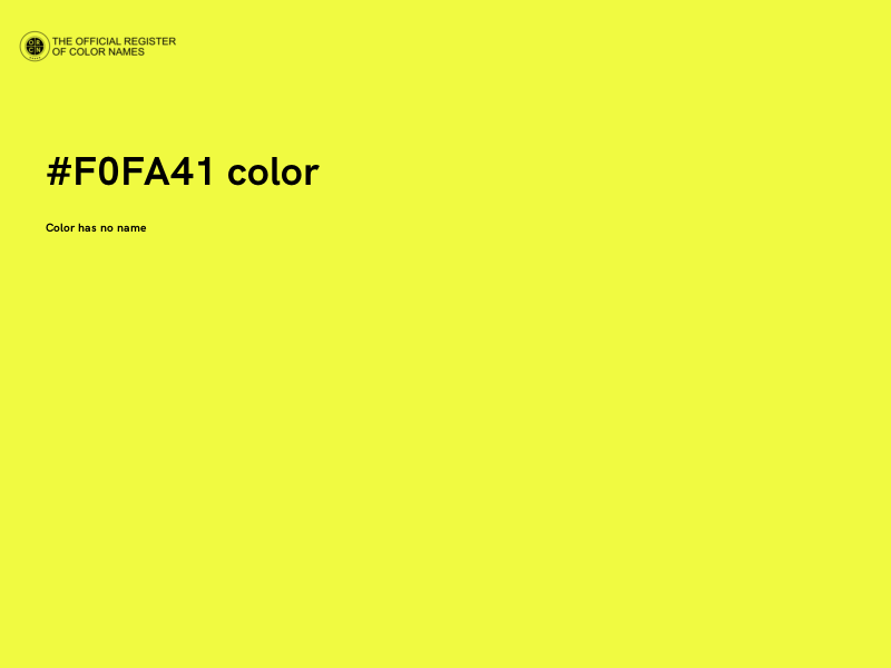 #F0FA41 color image