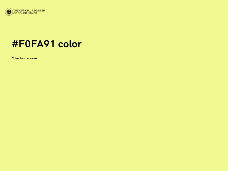 #F0FA91 color image