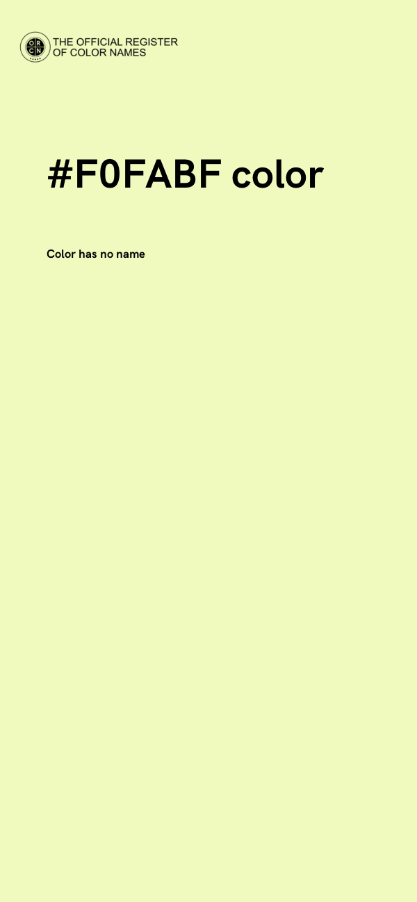 #F0FABF color image