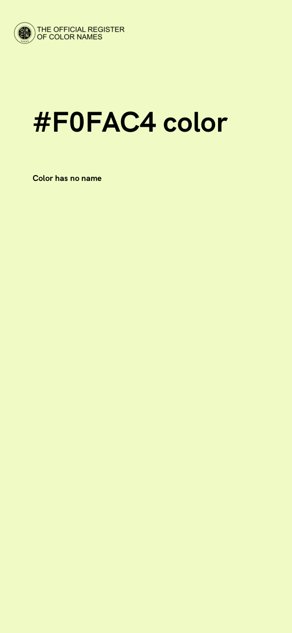 #F0FAC4 color image