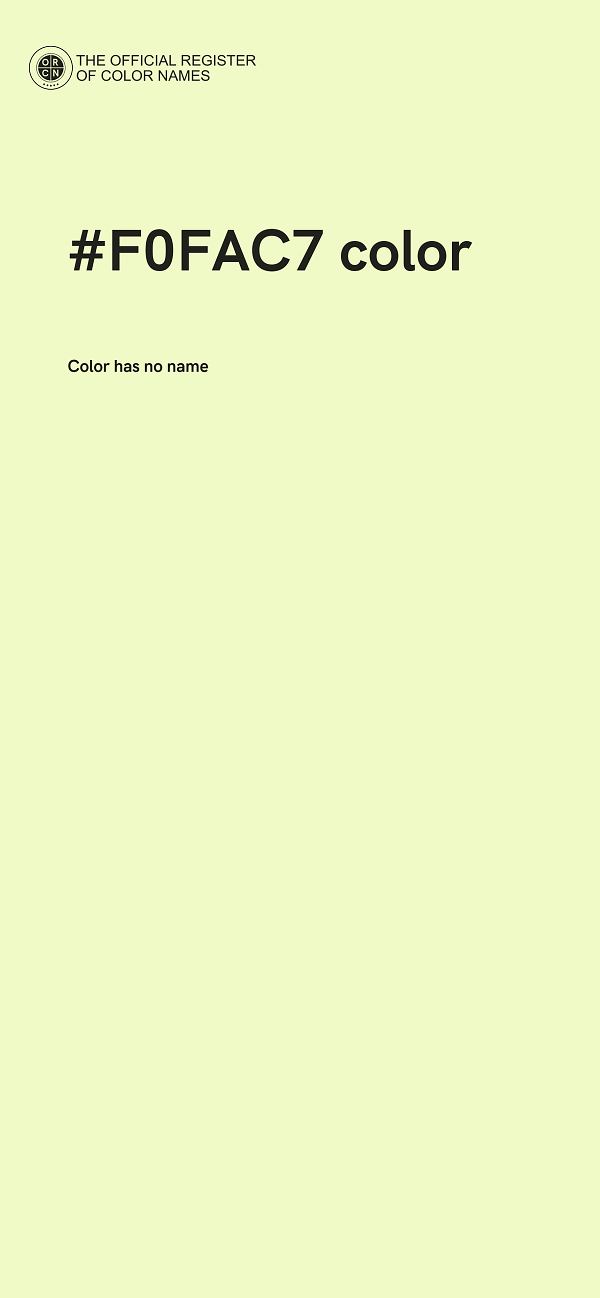 #F0FAC7 color image