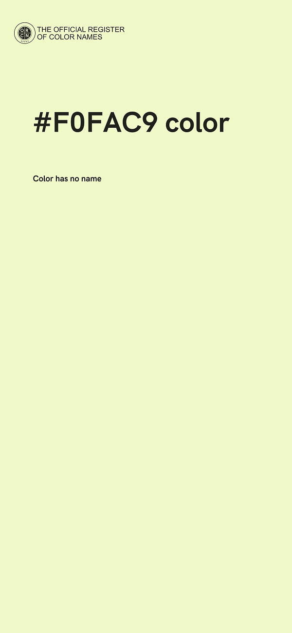 #F0FAC9 color image