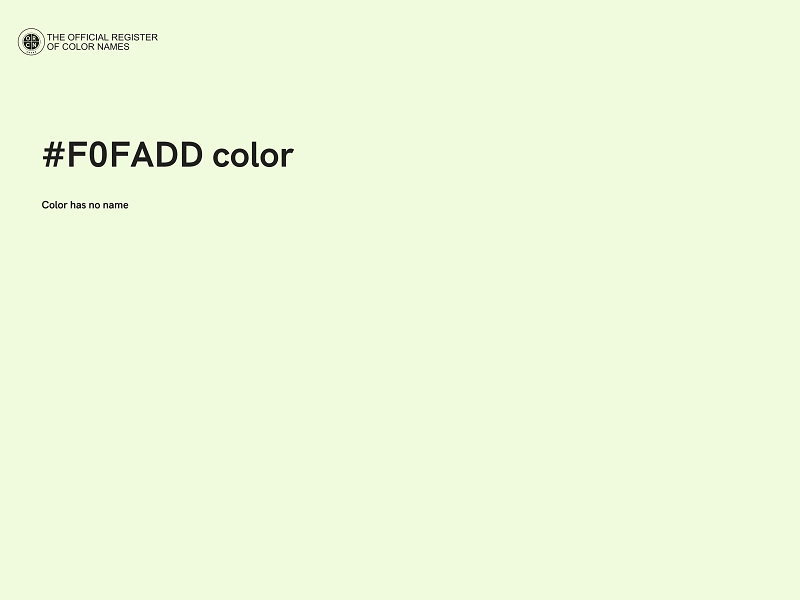 #F0FADD color image