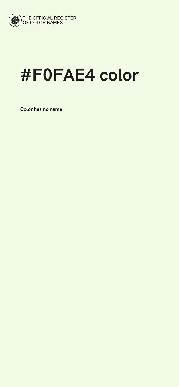 #F0FAE4 color image