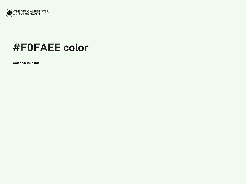 #F0FAEE color image