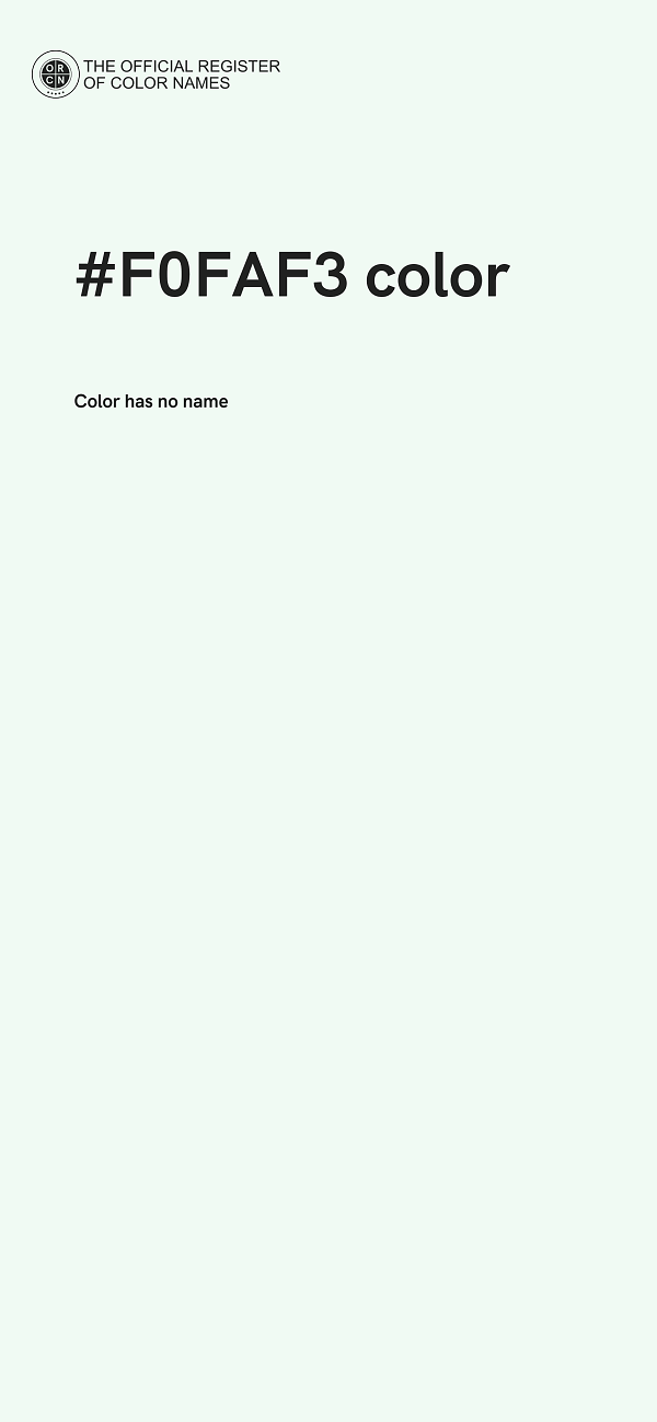 #F0FAF3 color image