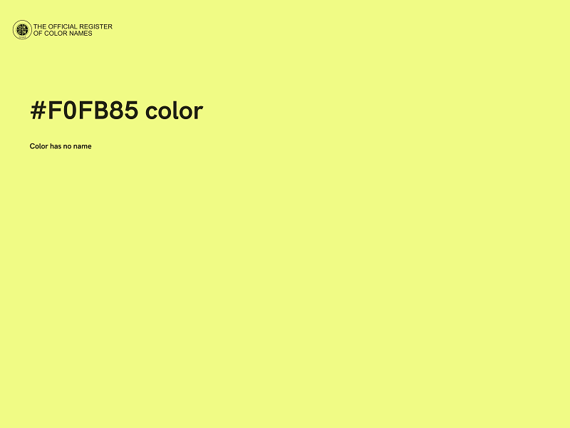 #F0FB85 color image