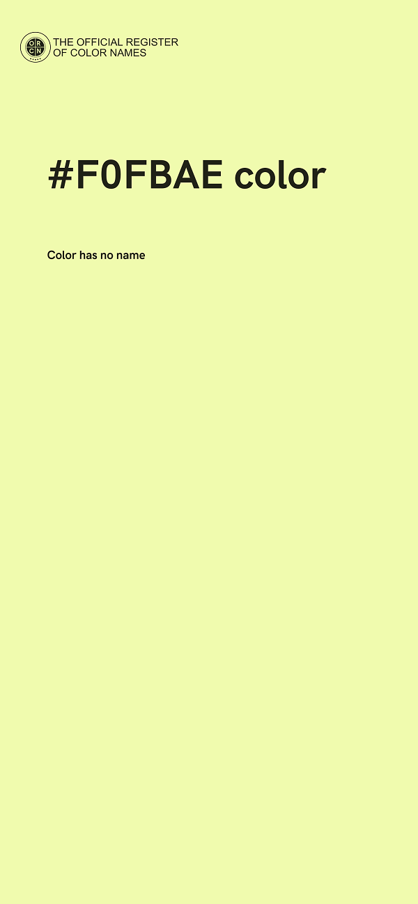 #F0FBAE color image