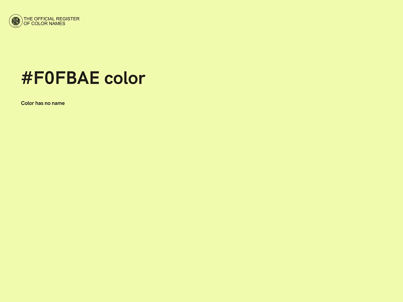 #F0FBAE color image