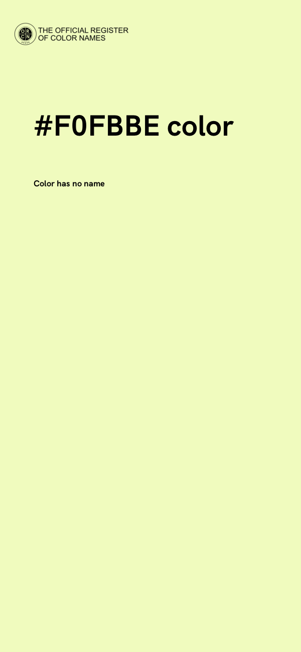 #F0FBBE color image