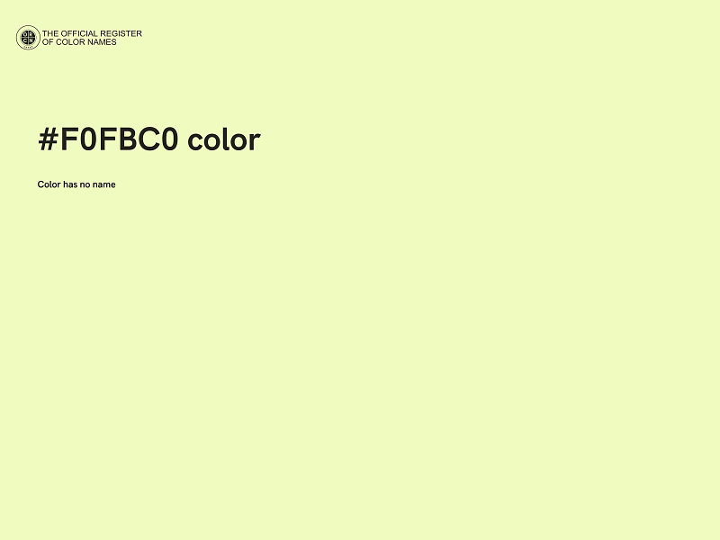 #F0FBC0 color image