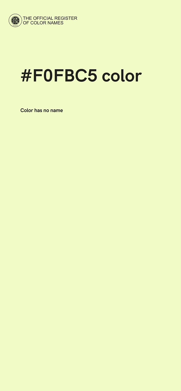 #F0FBC5 color image