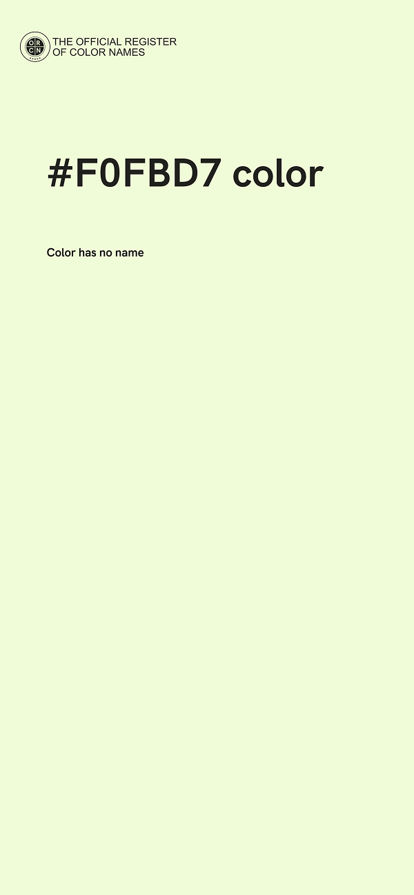 #F0FBD7 color image