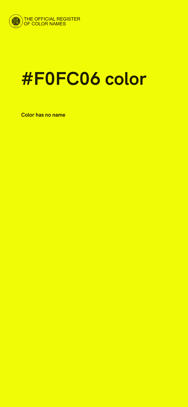 #F0FC06 color image