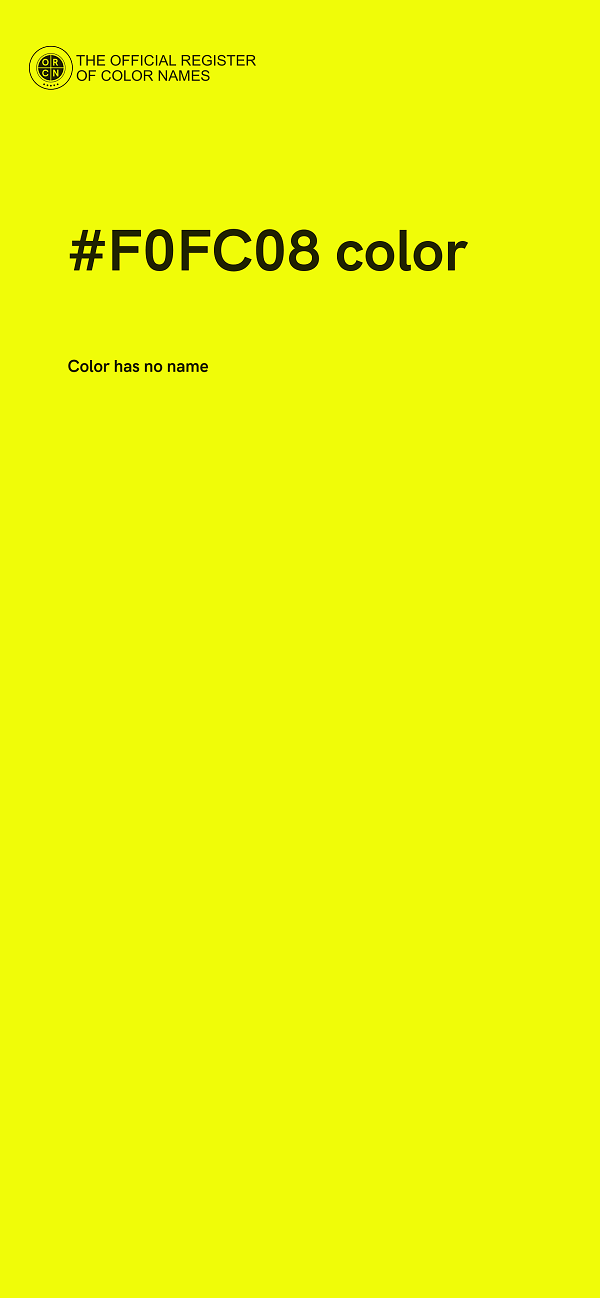 #F0FC08 color image