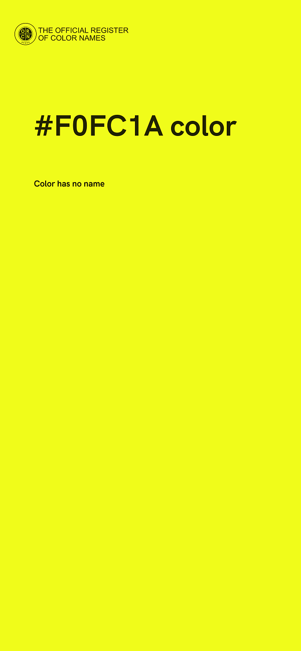 #F0FC1A color image