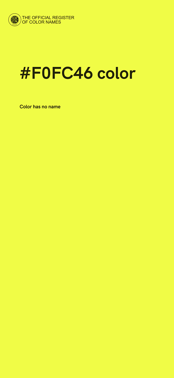 #F0FC46 color image