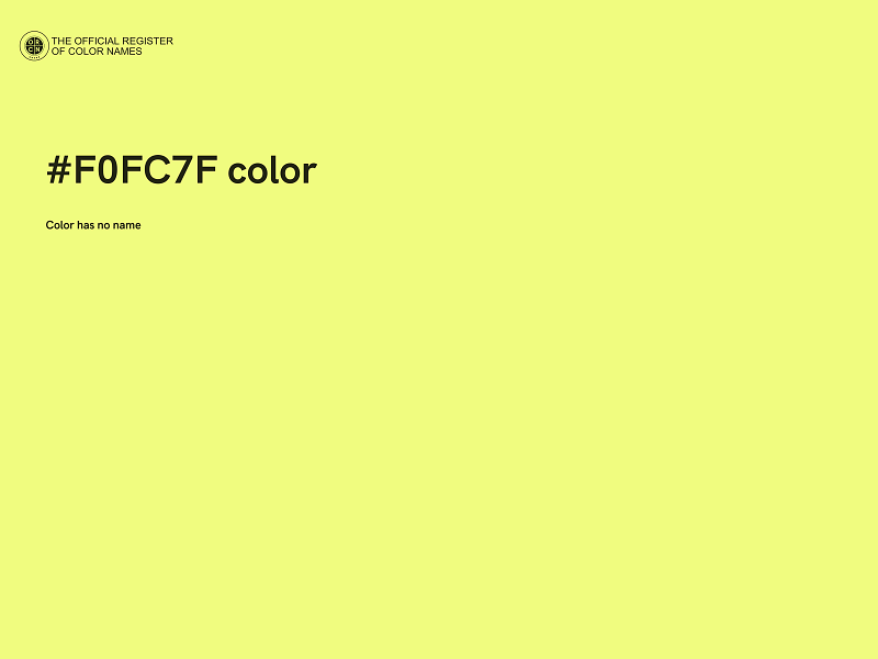 #F0FC7F color image
